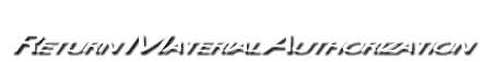 Return Material Authorization